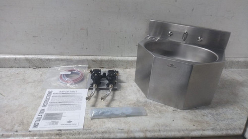 Acorn 1657-1-BP-04-M 14-3/4 In Bowl Length 0.5 GPM Lavatory Sink-34292625