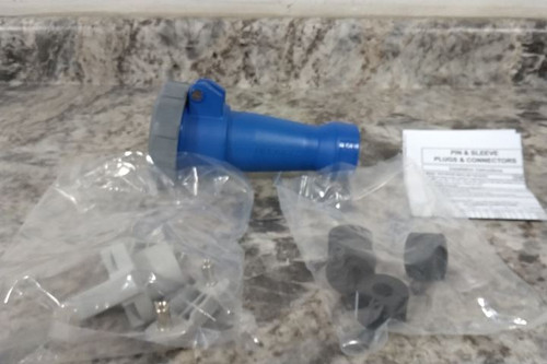 Hubbell HBL420C9W 250VAC Voltage Rating Watertight Pin and Sleeve Connector-19704269