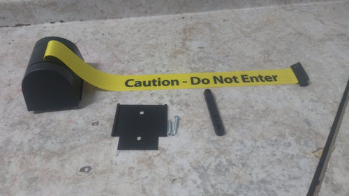 Tensabarrier 897-15-R-33-NO-YAX-C 15 Ft L Retractable Belt Barrier-73250504