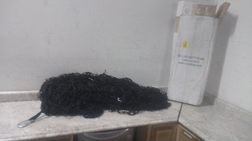 US Netting RACKIT-HD-1040 480 In Overall Width Knotted Nylon Rack Net Panel-61240398