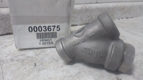 Mueller Steam Specialty 1 581 SS screwed end 1 In NPT Connection Y Strainer-37350864