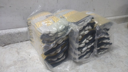 BDG 40-1-1511PP 36 Pk Universal Size Beige/Yellow Leather Gloves-31403662