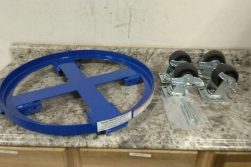 Vestil DRUM-HD 55 Gal Drum Capacity 24-1/8 In Outside Dia Steel Drum Caddy-93201244