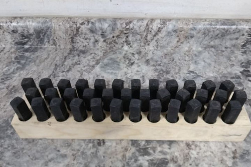 Young Bros. Stamp Works 09363 3-3/4 In Shank Length Heavy Duty Letter/Number Set-91599327