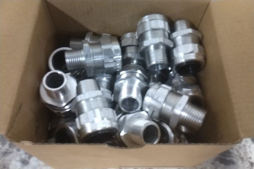 Thomas & Betts 2922AL 25 Pk 1/2 In Size Aluminum Portable Cord Connector-94864648