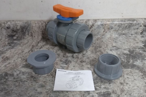 Hayward Flow Control TBH2200ASTE0000 2 In Connection Manual Two-Way Ball Valve-65673664