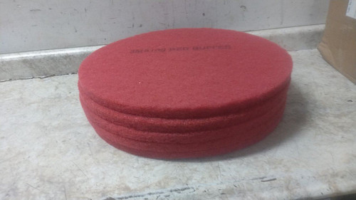 3M 5100 5 Pk 20 In Diameter Red Buffing and Cleaning Pad-19051148
