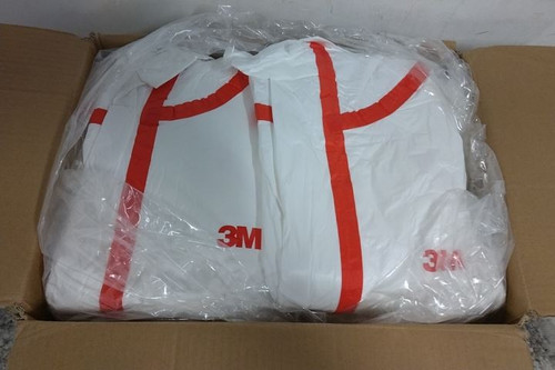 3M 4565-BLK-M 25 Pk Size M Zipper Closure Disposable Coveralls-59957156