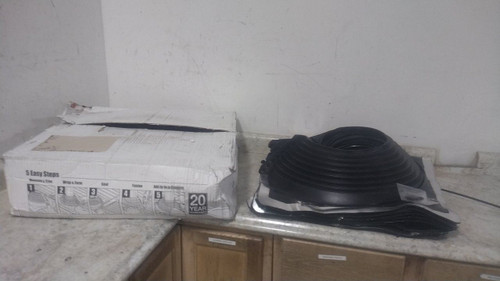 Master Flash RF301BP 8 Pk 9-1/2 to 17 In Pipe Size Aluminum Roof Vent Pipe Boot-11912549