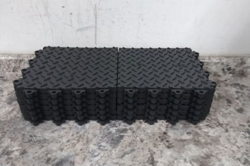 Notrax 621STL12BL 12 Pk 12 In L 12 In W Black Interlocking Antifatigue Mat Tile-76775488