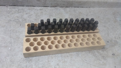 Young Bros. Stamp Works 09363 1/2 In Char H Heavy Duty Letter/Number Combo Set-48776749