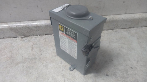 Square D D221NRB 240VAC 30 Amps Standard Duty Fusible Safety Switch-15729406