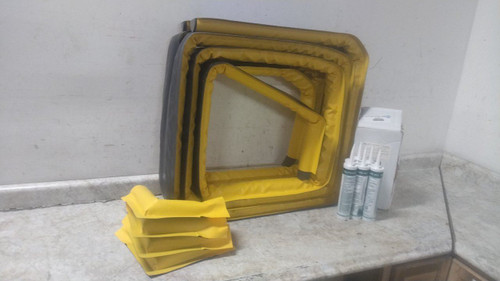 Pig PLR511 25 Ft x 4.5 In x 1.5 In Yellow Spill Containment Berm Kit-57284022