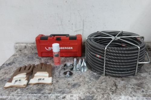 Rothenberger 72955 7/8 In Connection Size Drain Cleaning Set-46145684