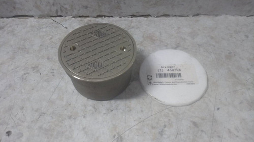 Jay R. Smith Mfg. Co 4890C03 4-3/4 In Overall Diameter Silver Floor Cleanout-59189594