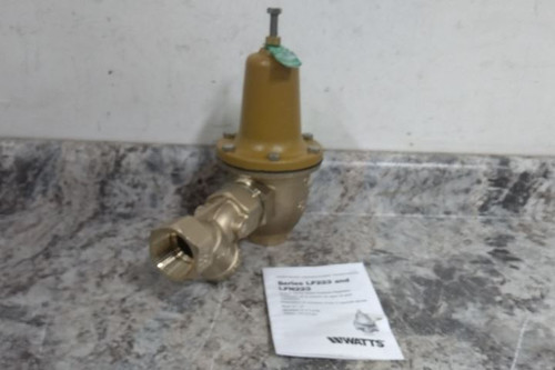 Watts 1-1/4 LF223-S 1-1/4 In Inlet/Outlet Brass Body Water Pressure Regulator-48824435