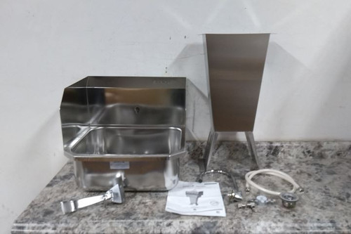 Sani-Lav 5031-0.5 14 In Bowl Width 17 In Bowl Length 0.5 GPM Hand Free Sink-95636274