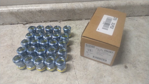 Raco 2903RT 25 Pk 3/4 In Trade Size Steel Compression Conduit Connector-15164544