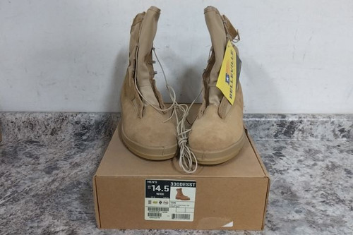 Belleville 684541145491 Size 14.5 W Men's Tan Steel Toe Flight Boot-23607206