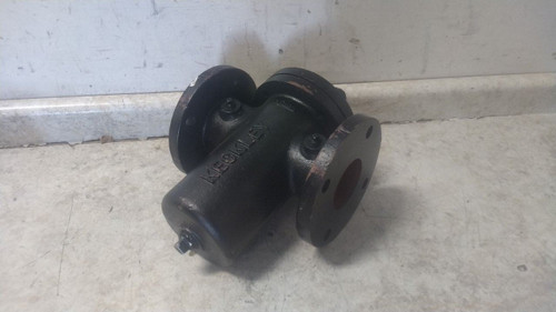 Keckley 31FFS-CI125P34-FBI-GFV 3 In Flanged Connection Basket Strainer-18746276