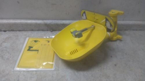 Bradley S19224EW 1/2 In NPT Inlet Yellow Wall Mount Plumbed Eyewash-25839087