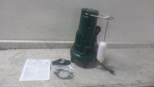 Zoeller D284-E 1 HP 1725 RPM 230VAC 35 Ft Max Head Sewage Ejector Pump-56212753