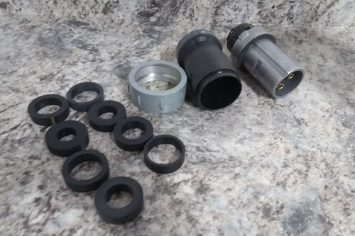 Hubbell HBL3100PS2W 600VAC 100 A Single Phase Pin and Sleeve Plug-63631380