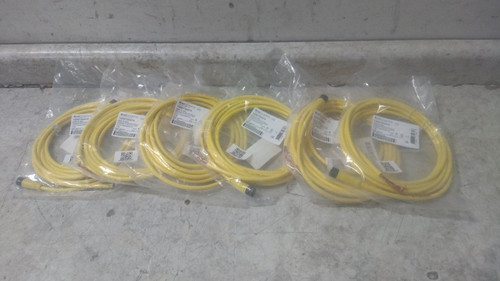 Brad Harrison 705000D02F120 6 Pk 12 Ft Length 22 AWG Yellow PVC Cordset-46364734