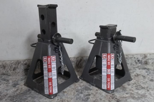 Gray 25TF Stands 2 Pk 25 Ton Load Cap 20 In Max Extended H Jack Stand-86685571