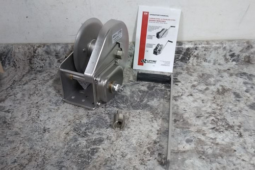 Oz Lifting Products OZ1500BWSS 1500 Lb 1st Layer Load Cap Hand Winch-55802248