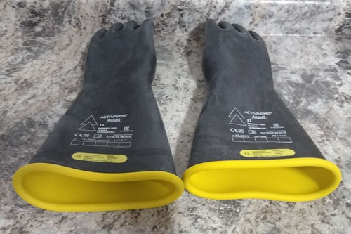 Activarmr RIG216YBSC Size 11 16 In L Black/Yellow Electrical Insulating Gloves-84142343