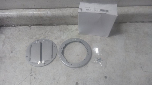 Hubbell Wiring Device-Kellems S1TFCAL 5-5/8 In Floor Box Cover and Tile Flange-98364443