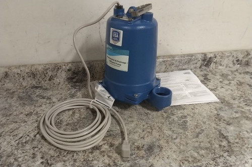 Goulds Water Technology WE0311L 1/3 HP 1725 RPM 115VAC Cast Iron Effluent Pump-66900999