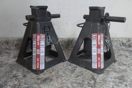 Gray 25TF Stands 2 Pk 25 Ton Load Cap 20 In Max Extended Height Jack Stand-35021654