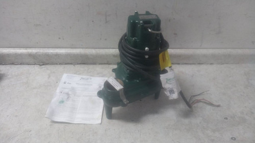 Zoeller G267-H 1/2 HP 1725 RPM 460VAC 21.5 Ft Max Head Sewage Ejector Pump-14948768