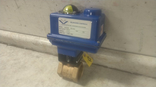 Milwaukee Valve MBEOO - 2" 2 In Pipe Size 115VAC Butterfly Valve-54717047