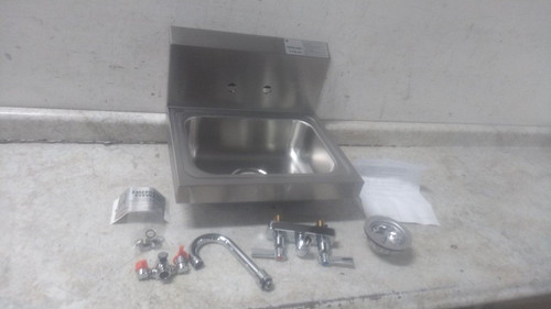 Advance Tabco 7-PS-55 15-1/4 In Width 1 GPM Stainless Steel Hand Sink w/Eye Wash-46120959