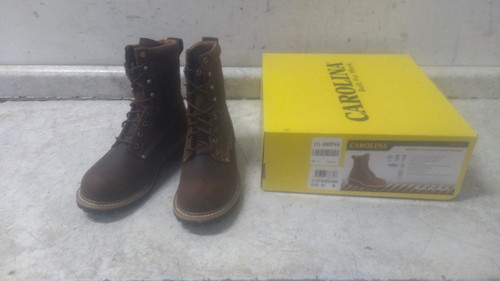 Carolina Shoe CA1435 Size 9-1/2 W Women's Brown Composite Toe Logger Boot-22214552