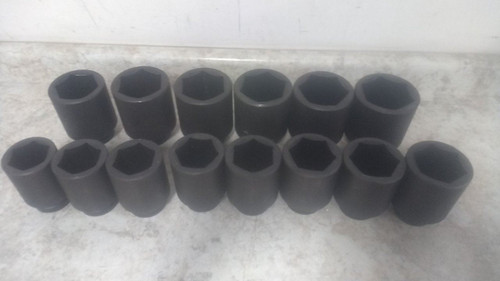 Proto J76115 14 Pc 2-1/16 to 3 In Socket Size 1 In Drive Size Impact Socket Set-91698673