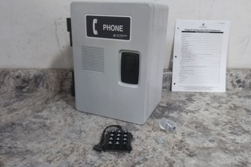 Hubbell Gai-Tronics 257-001 6 Ft Cord Length Surface Mount Telephone-61448351
