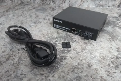 Black Box LPS500A-MM-SC-R2 10/100/1000 BASE-T PoE PSE to 1000BASE-X Converter-57481862
