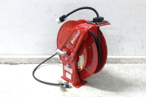 Reelcraft L 70075 123 3A 120VAC 75 Ft L Spring Retraction Extension Cord Reel-68831007