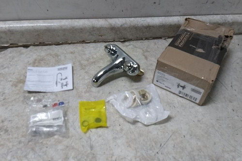 Chicago Faucets 802-VXKABCP 2.2 GPM 4 In Spout Length Low Arc Bathroom Faucet-97696014