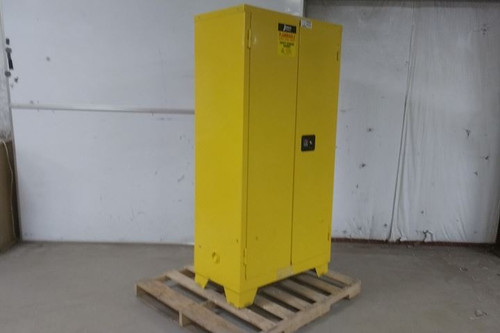 Jamco FS44YP 44 Gal Storage Cap Yellow Hazardous Material Storage Cabinet-61332859