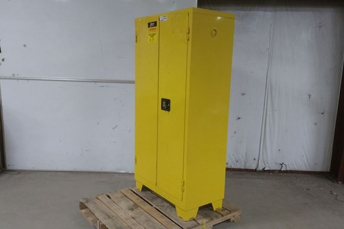 Jamco FM44YP 44 Gal Storage Cap Yellow Hazardous Material Storage Cabinet-89986335