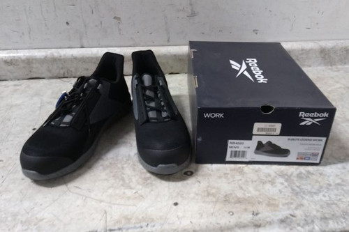 Reebok RB4020 Size 14 M Men's Black/Gray Composite Toe Athletic Style Work Shoe-10006919