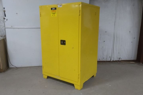 Jamco FS90YP 90 Gal Storage Capacity Yellow Steel Flammables Safety Cabinet-43617740