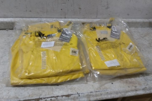 Viking 5110P-XXXL 6 Pk Size 3XL Men's Yellow PVC Rain Bib Pants-15722900