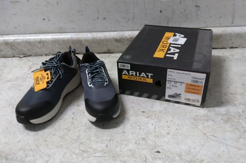 Ariat 10044427 Size 6-1/2 C Women's Gray/Light Blue Athletic Style Work Shoe-22076335