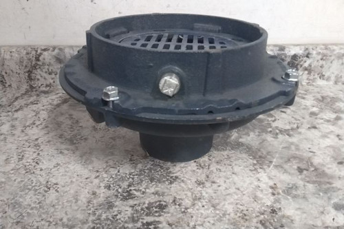 Zurn Z554-4NH 4 In Pipe Size Round Cast Iron Floor Drain-90398641